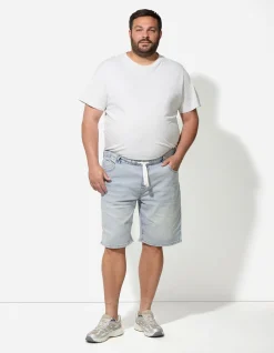 Jeansshorts - Jogger Fit - hellblau