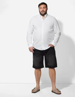 Jeansshorts - Jogger Fit - schwarz
