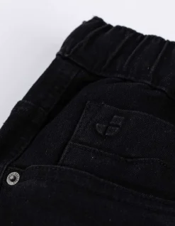 Jeansshorts - Jogger Fit - schwarz