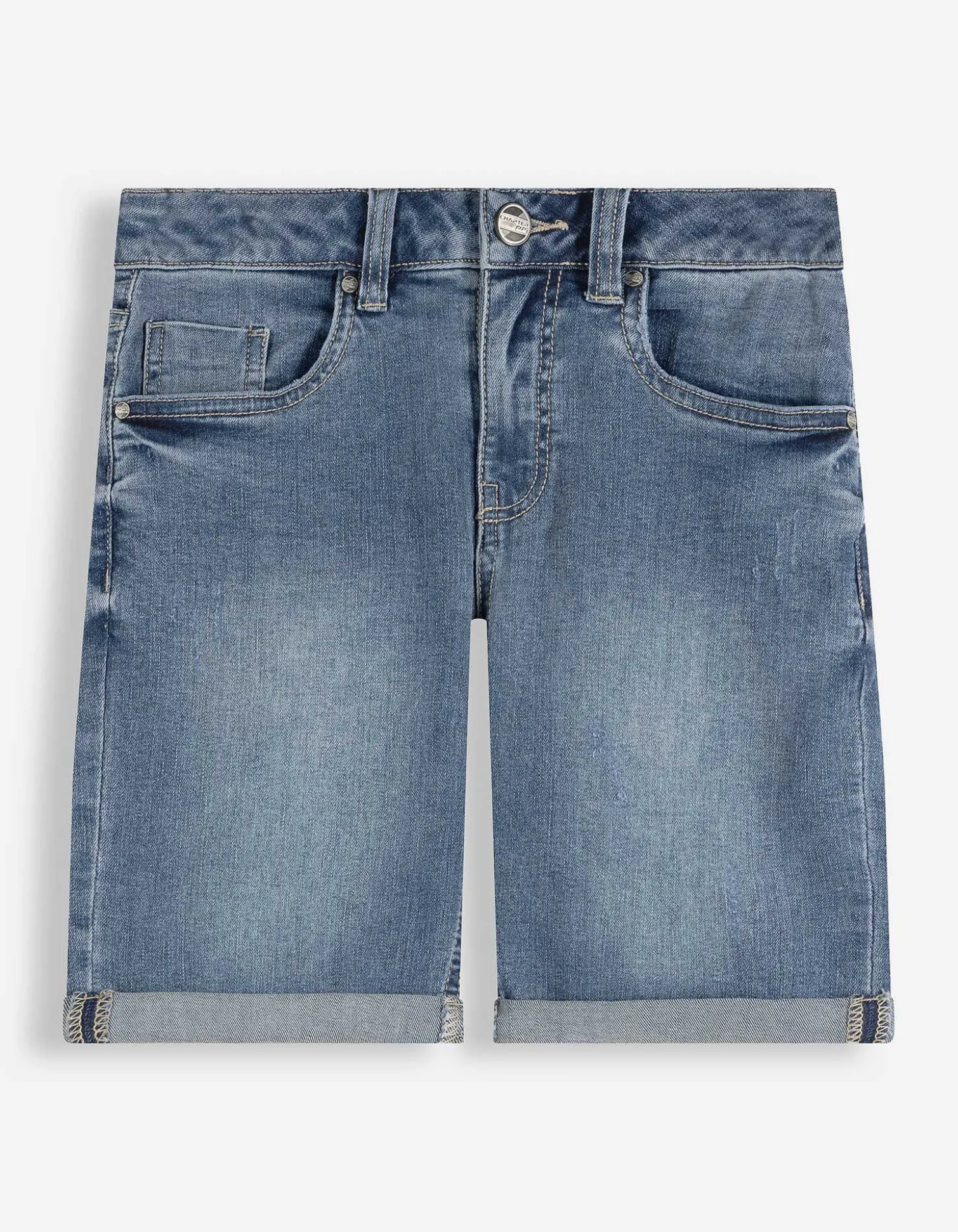Jeansshorts - mid blue denim - blau