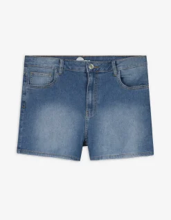 Jeansshorts - Regular Fit - blau