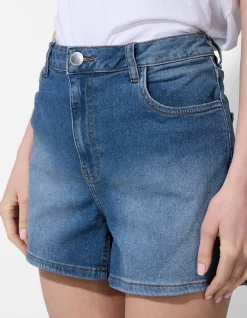 Jeansshorts - Regular Fit - blau