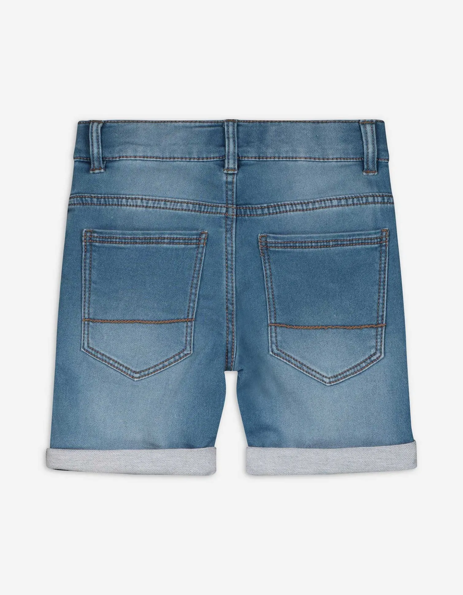 Jeansshorts - Regulierbarer Saum - hellblau