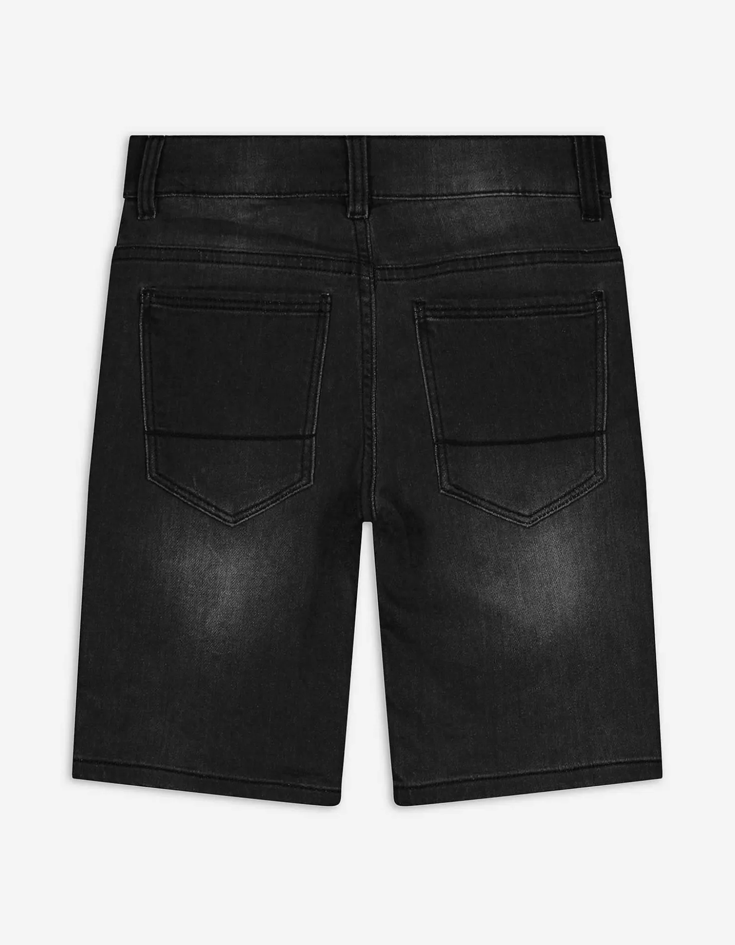 Jeansshorts - Regulierbarer Saum - schwarz