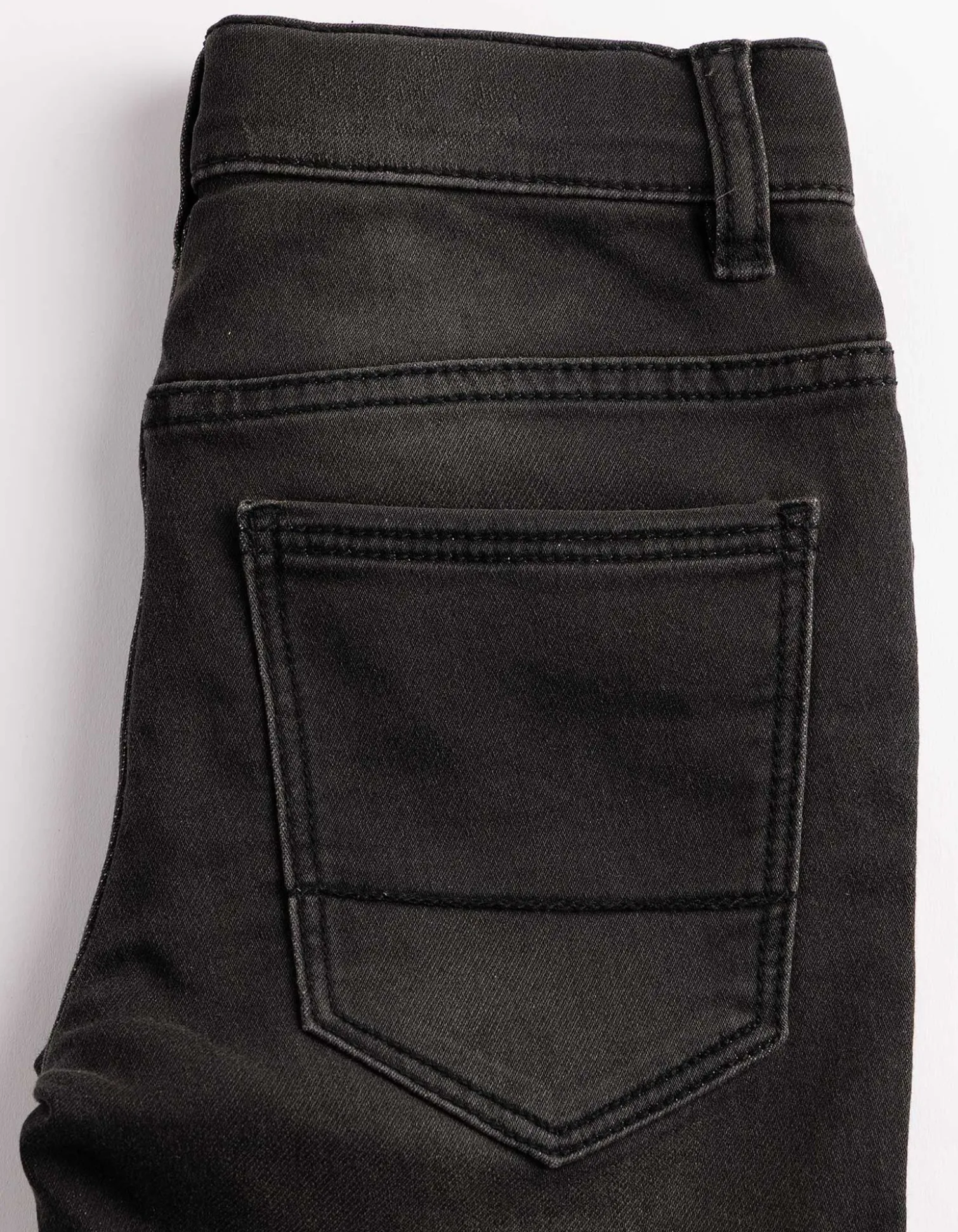 Jeansshorts - Regulierbarer Saum - schwarz