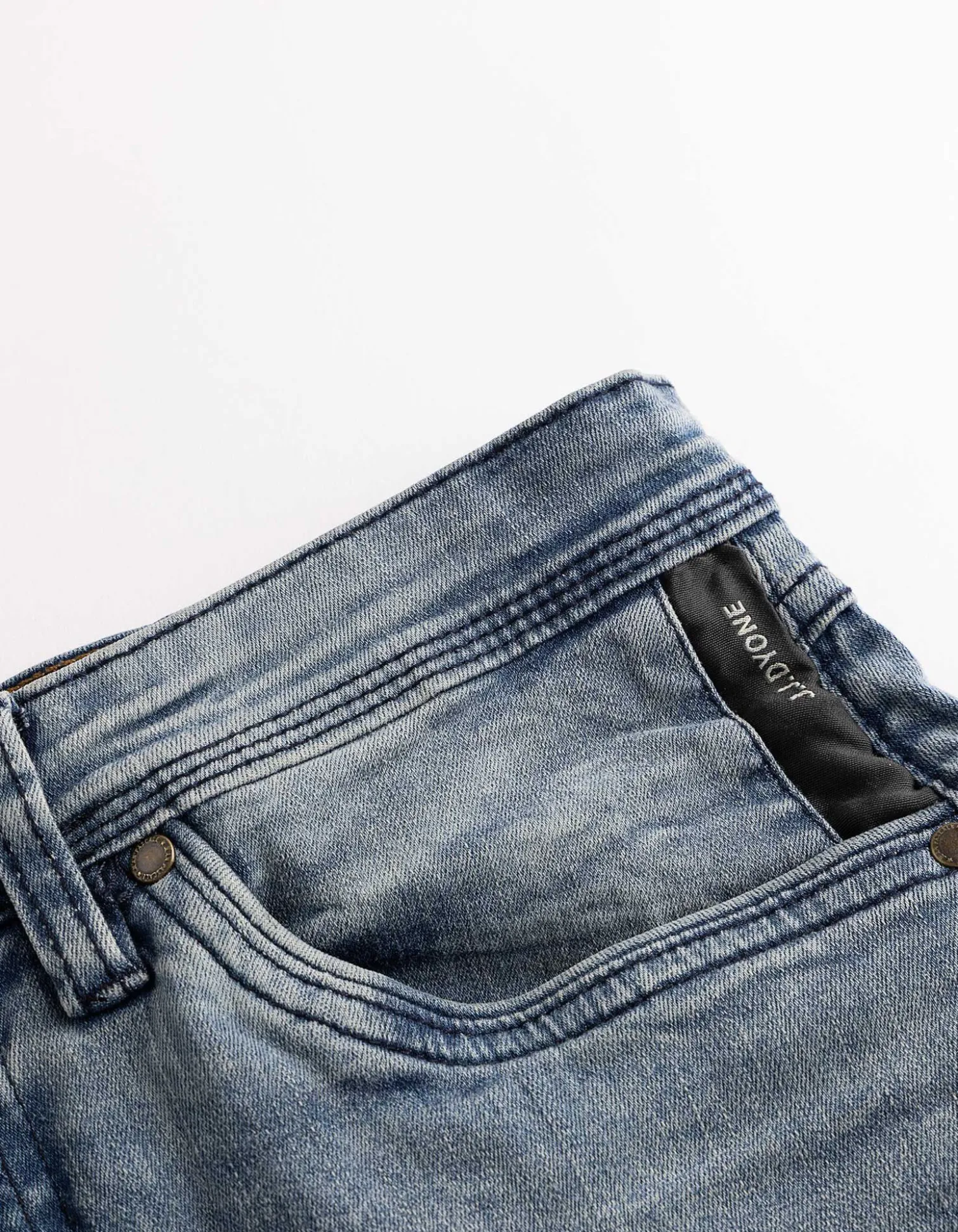 Jeansshorts - Wascheffekte - blau