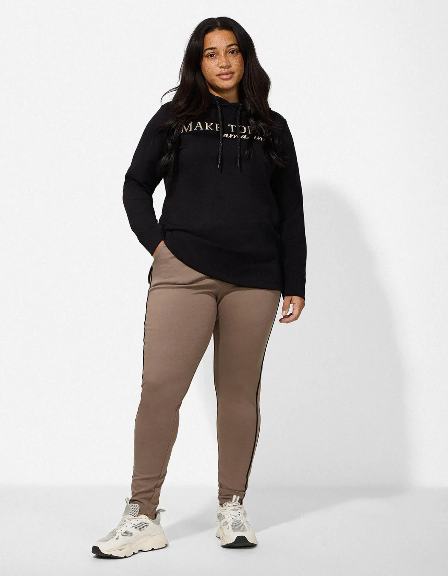 Jeggings - einfarbig - hellbraun