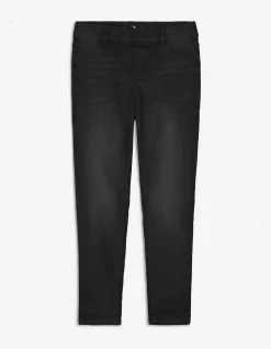 Jeggings - Gürtelschlaufen - schwarz