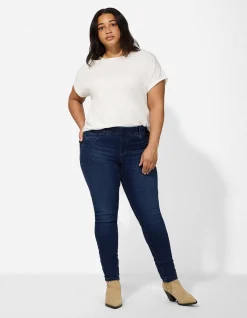 Jeggings - Gürtelschlaufen - dunkelblau