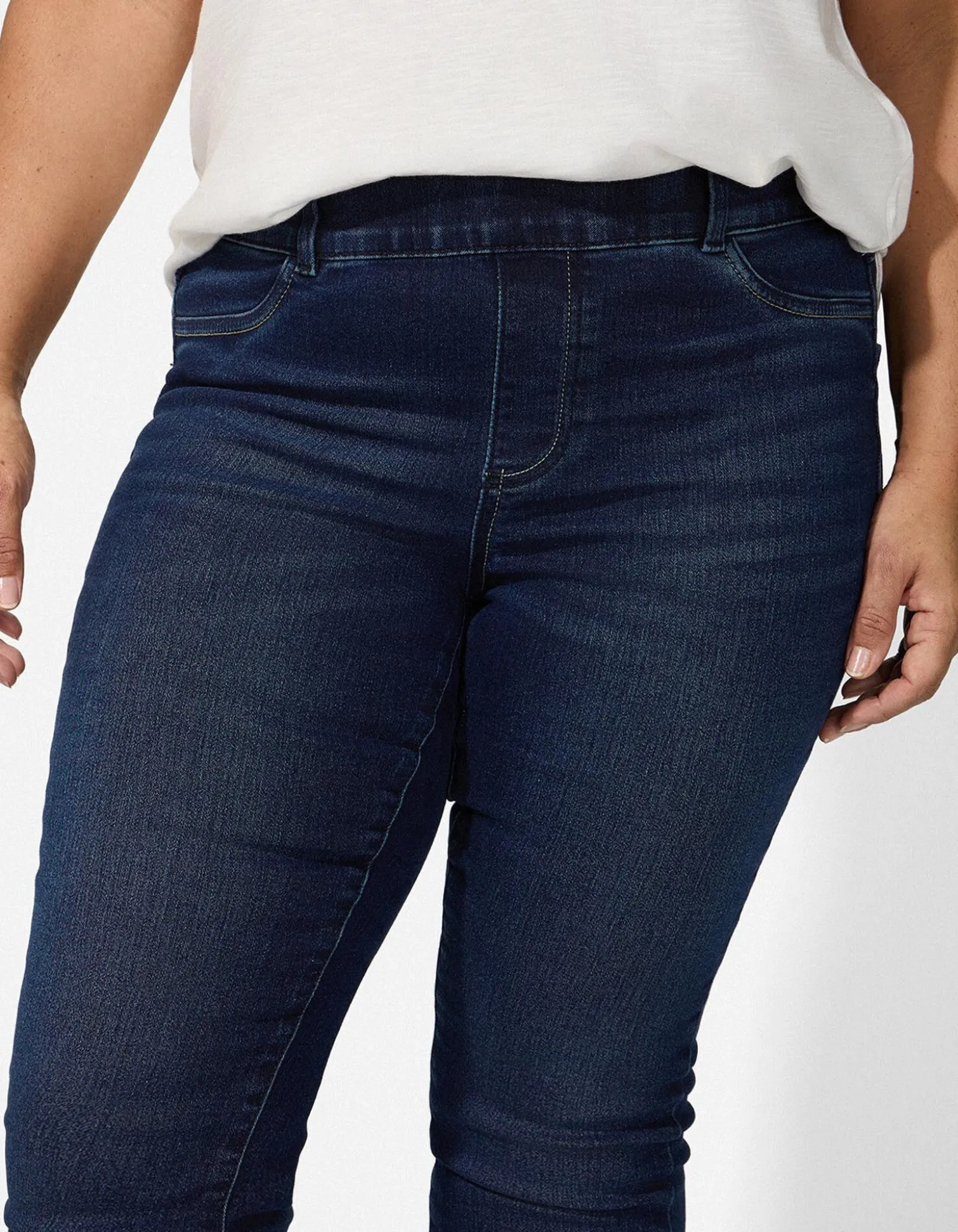 Jeggings - Gürtelschlaufen - dunkelblau