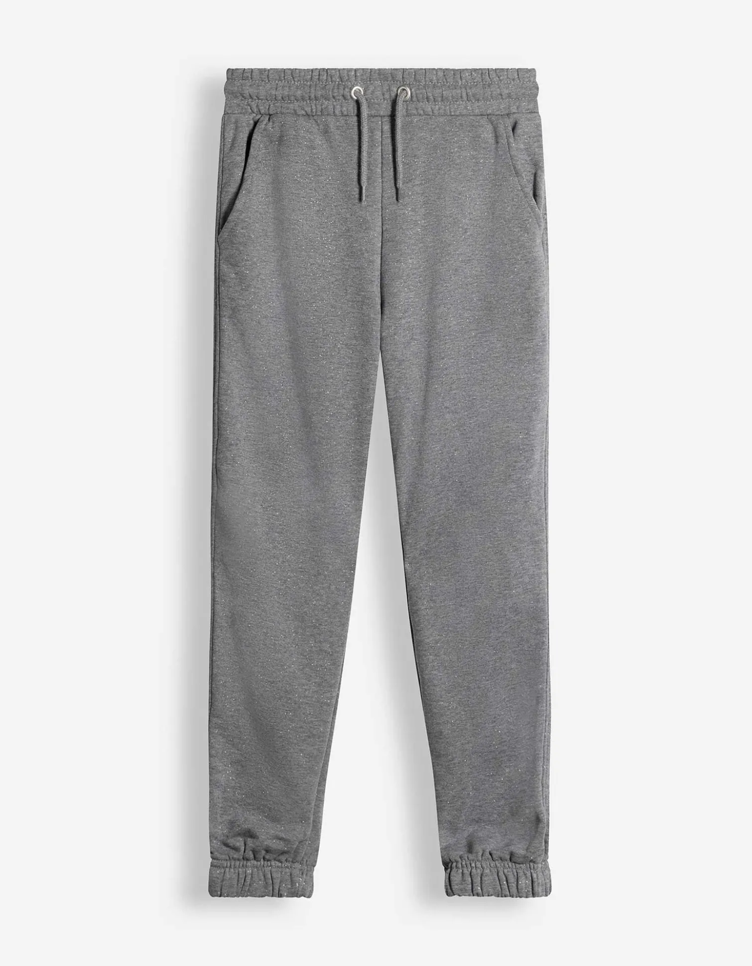 Jogginghose - Glitzerprint - grau