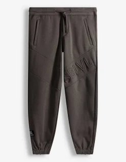 Jogpants - Kontraststreifen - dunkelgrau