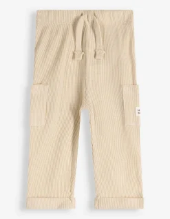 Jogpants - Waffelstruktur - weiß