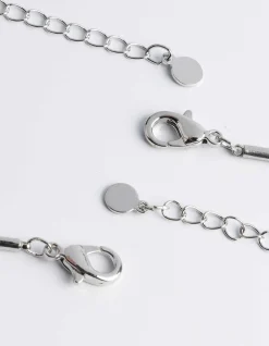 Kette - 2er-Pack - silberfarben
