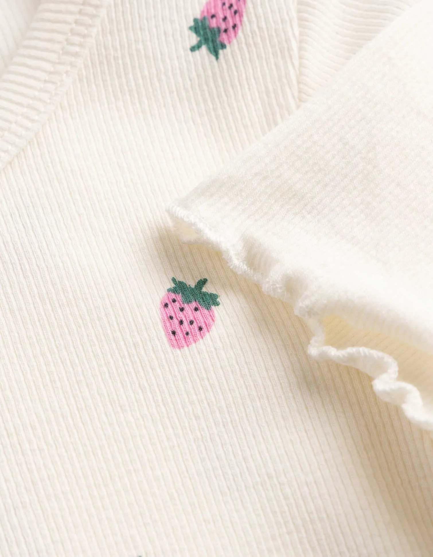 Kleid - Allover-Print - weiß