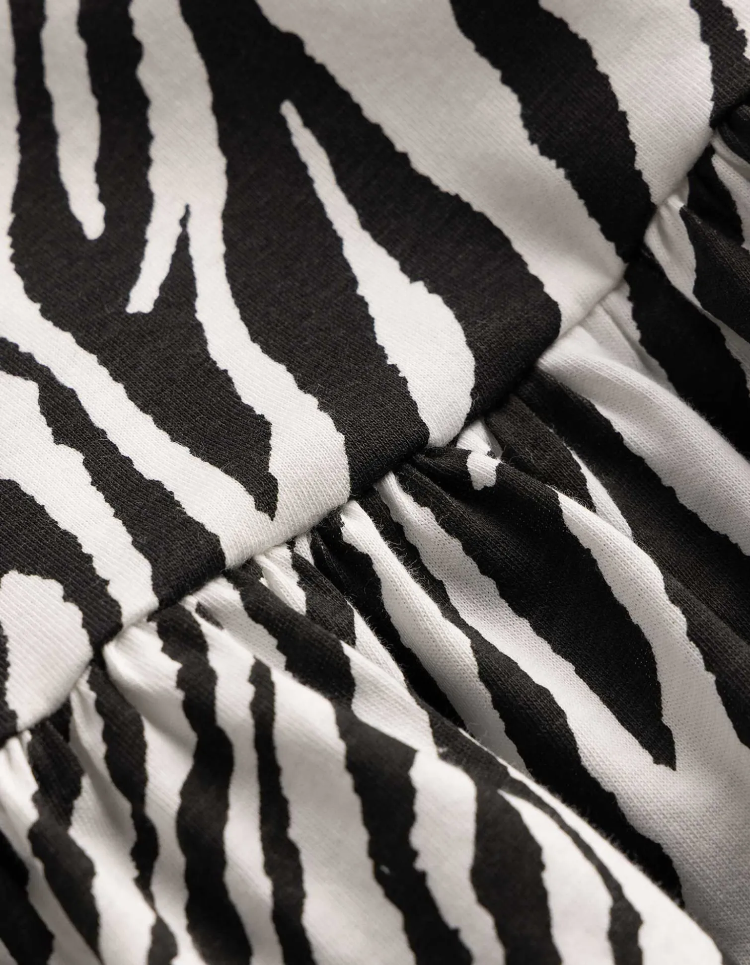 Kleid - Allover-Print - weiß