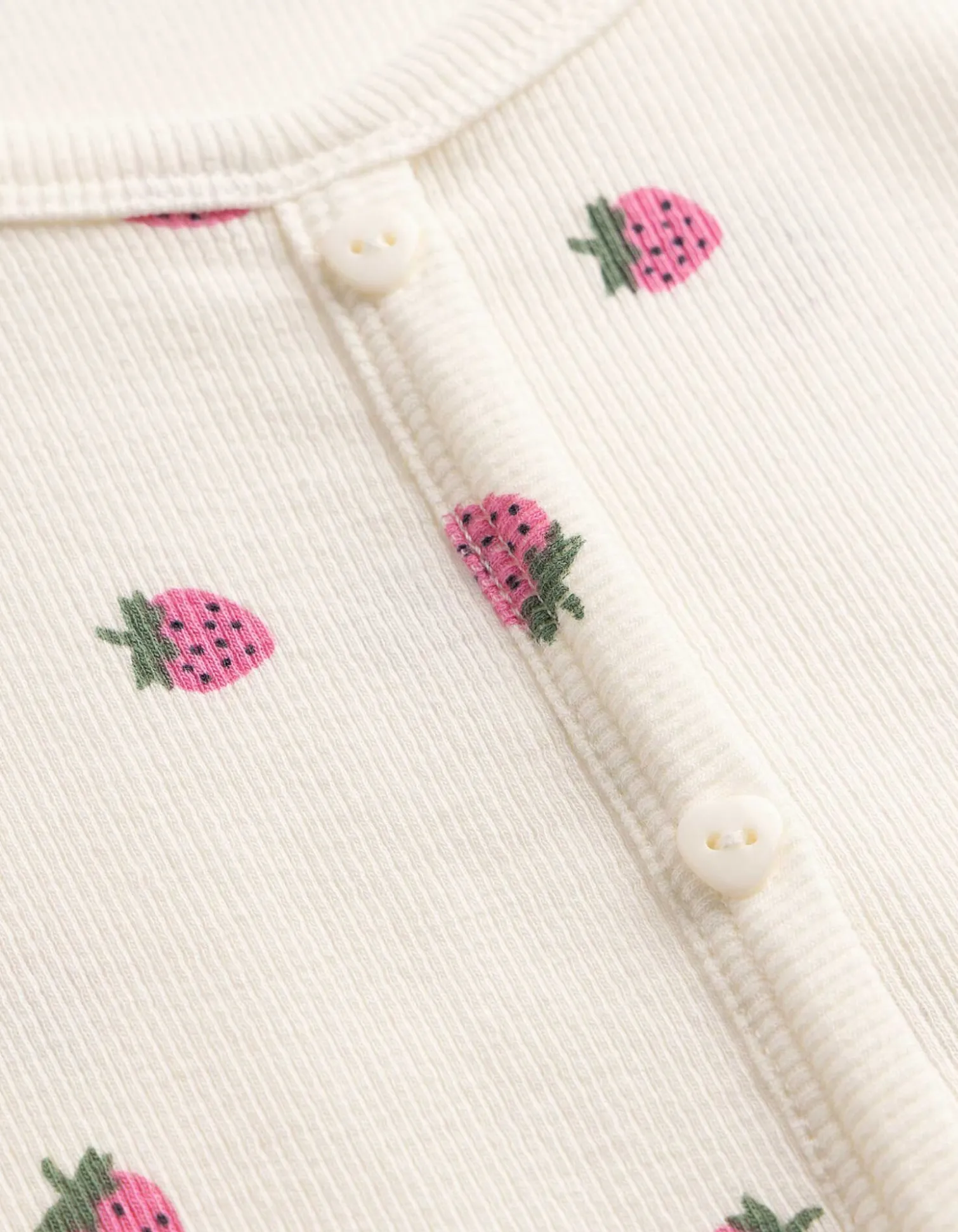 Kleid - Allover-Print - weiß