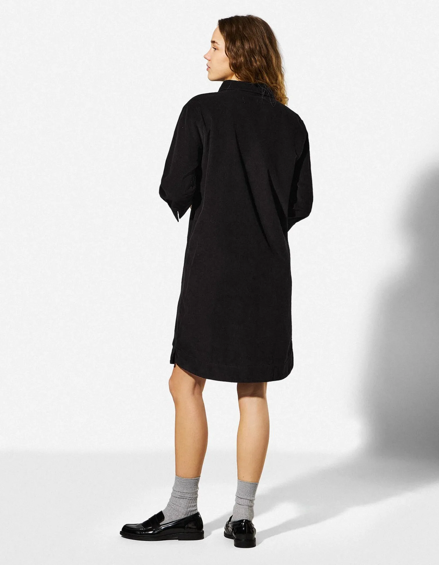 Kleid - Cord - schwarz