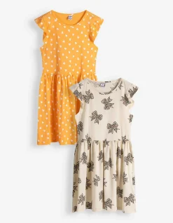 Kleid - 2er Pack - beige