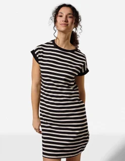 Kleid - gerade geschnitten - schwarz