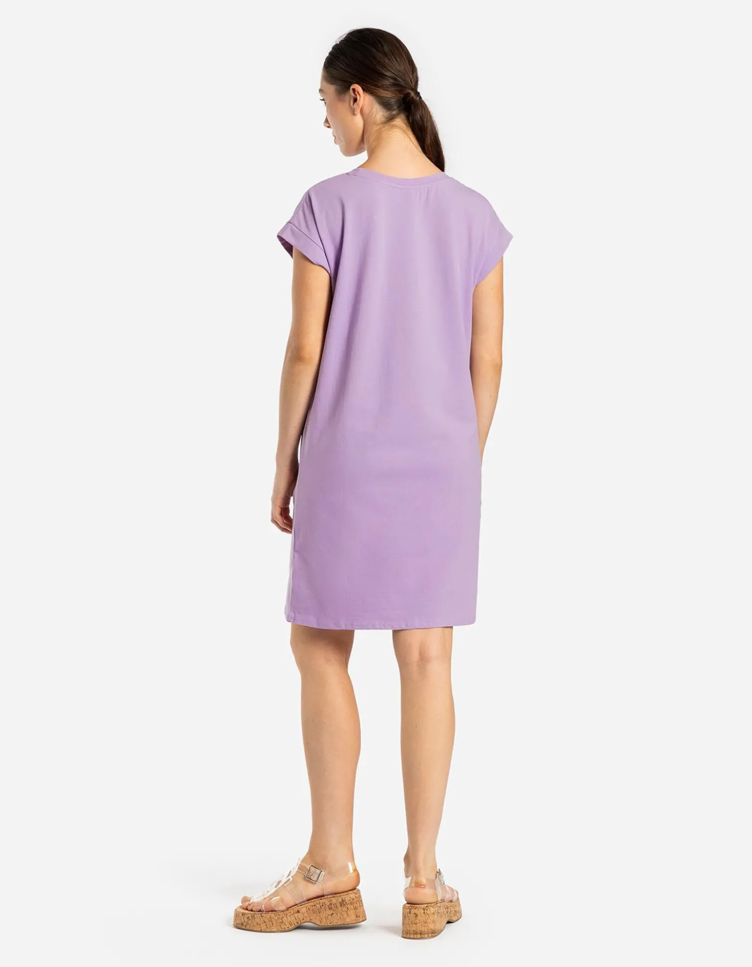 Kleid - gerade geschnitten - Pink