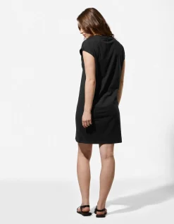 Kleid - gerade geschnitten - schwarz