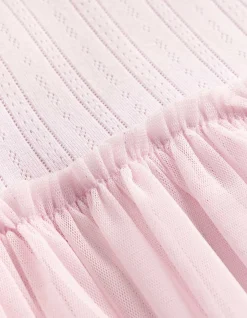 Kleid - Pointelle - rosa