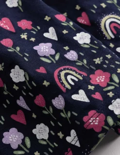 Kleid - Print - dunkelblau