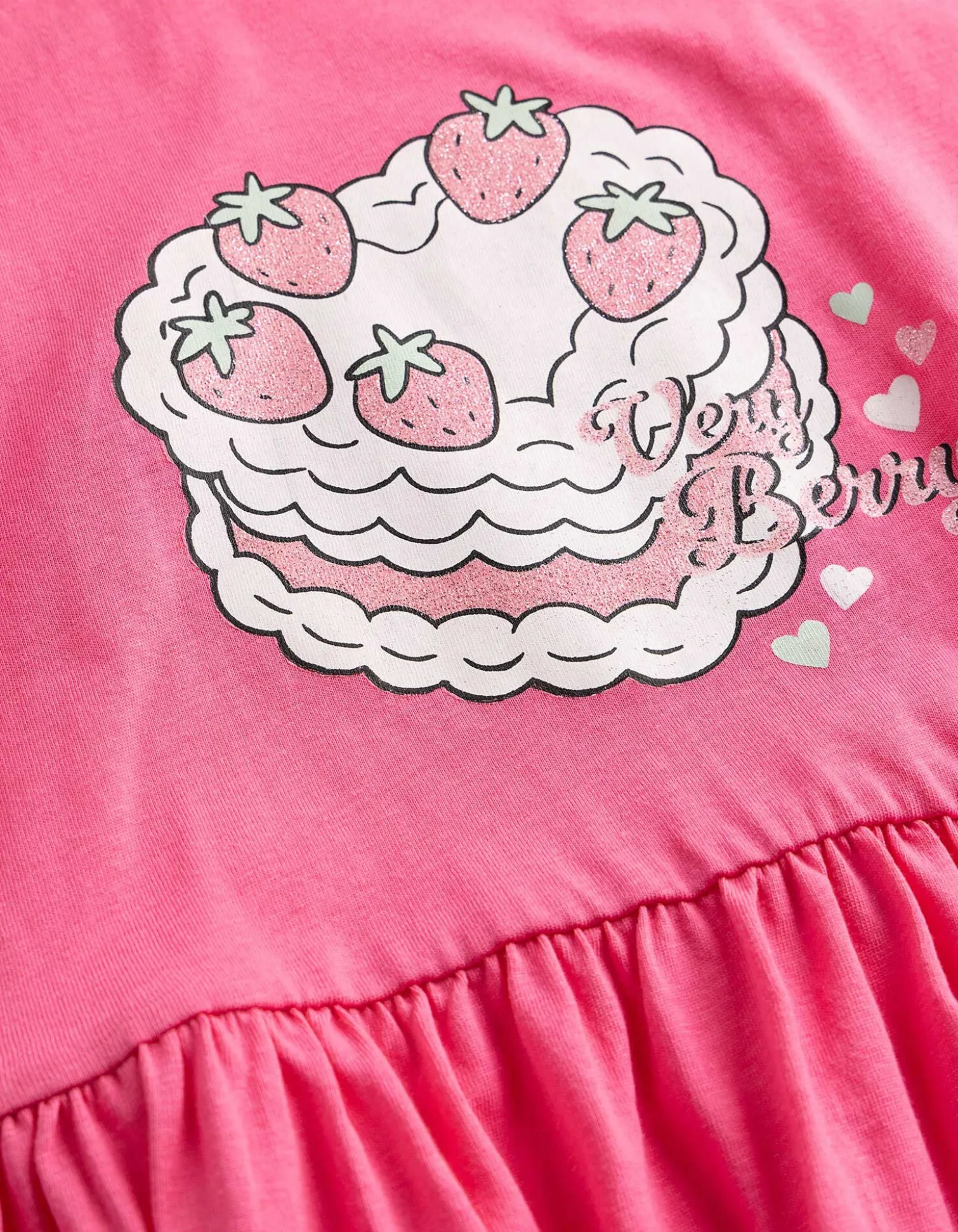 Kleid - Print - pink