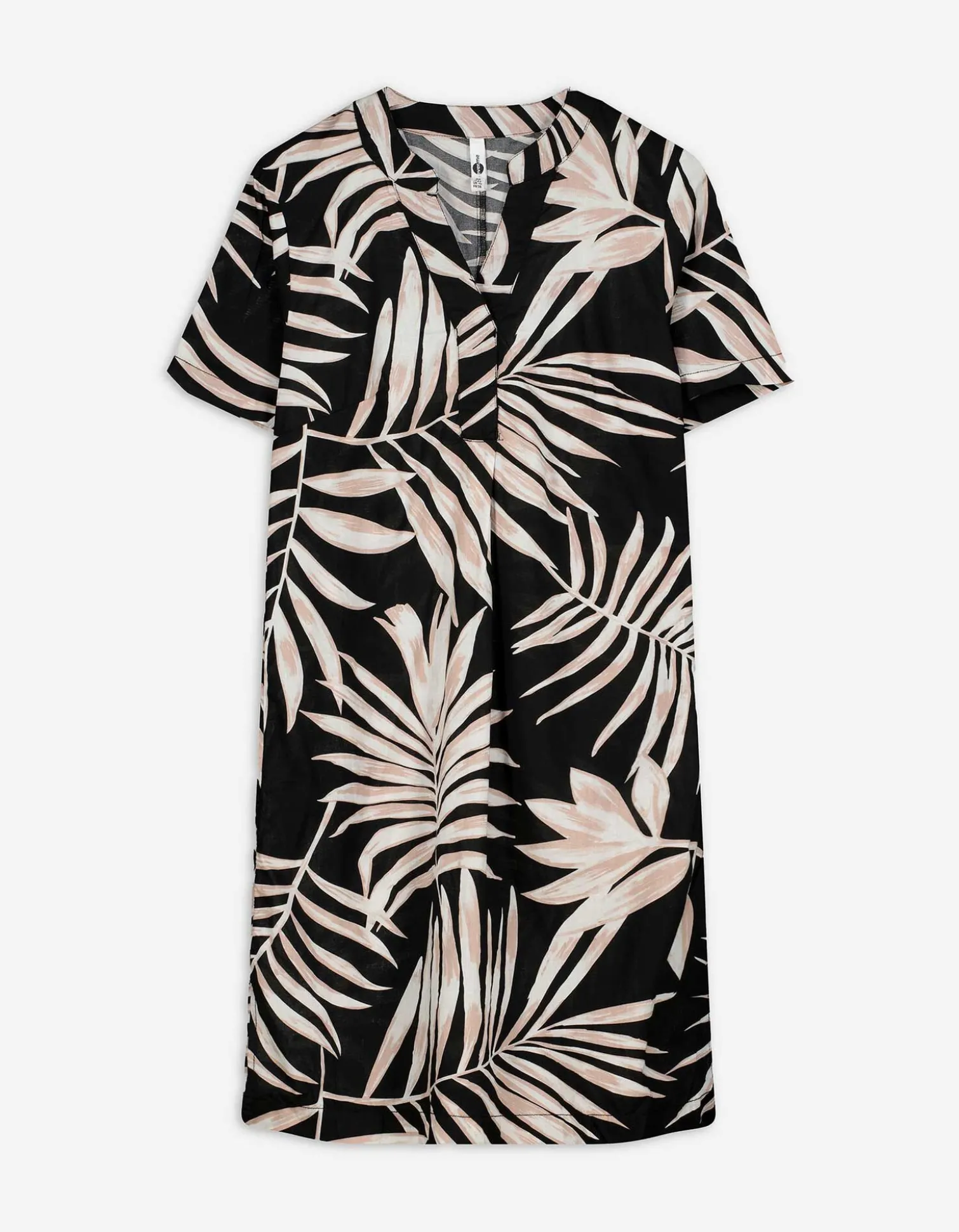 Kleid - Seitenschlitz - schwarz