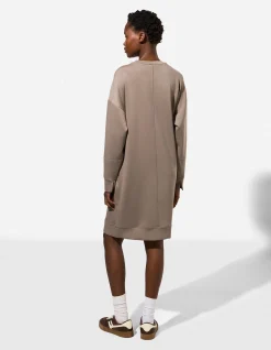 Kleid - Sweat - beige