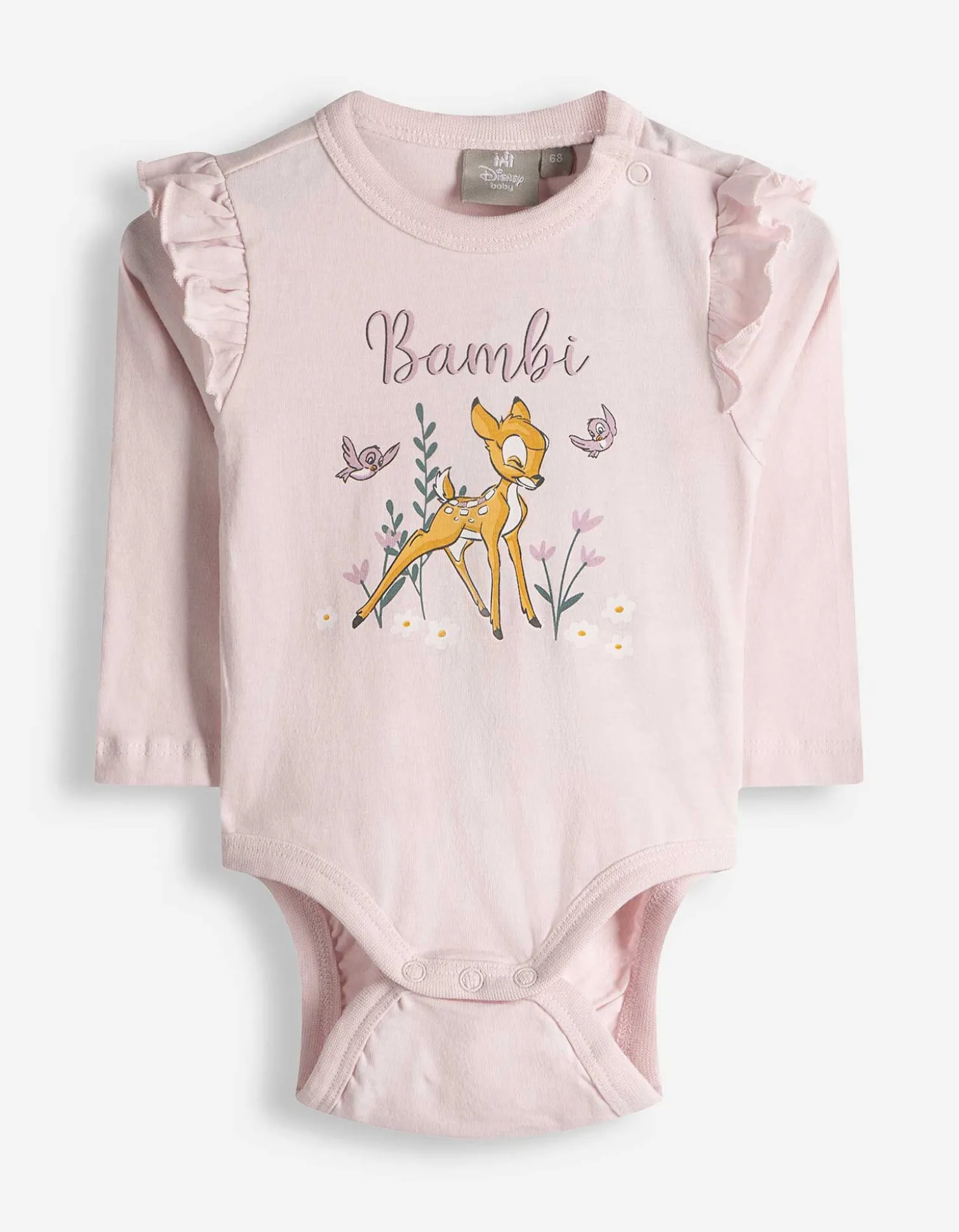 Langarmbody - Bambi - rosa