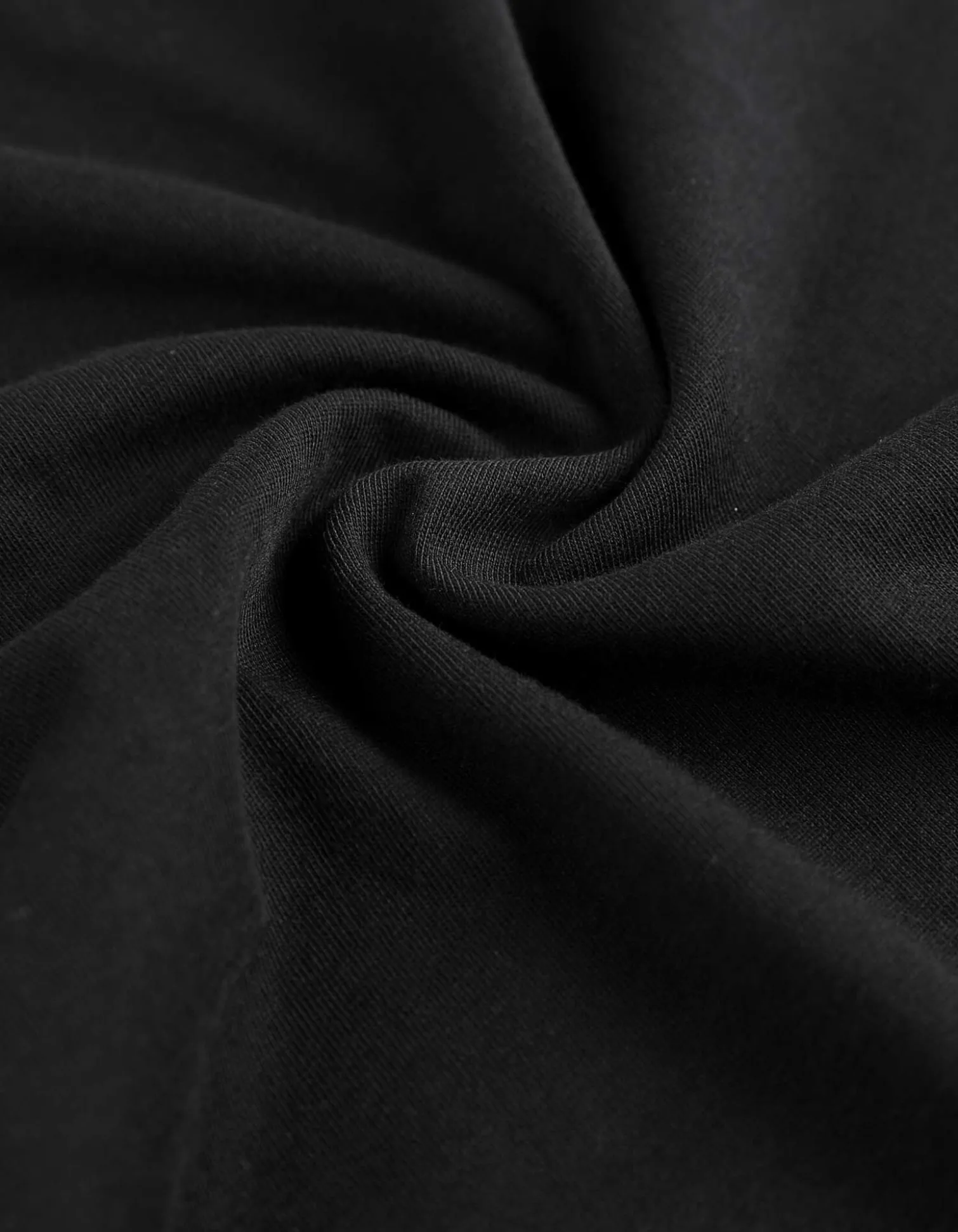 Langarmshirt - Baumwolle - schwarz
