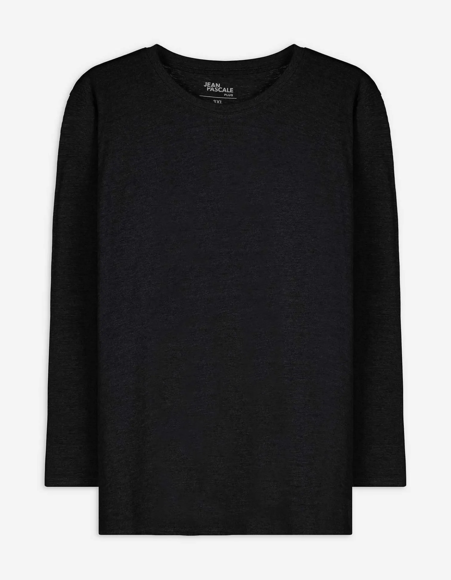 Langarmshirt - Baumwolle - schwarz
