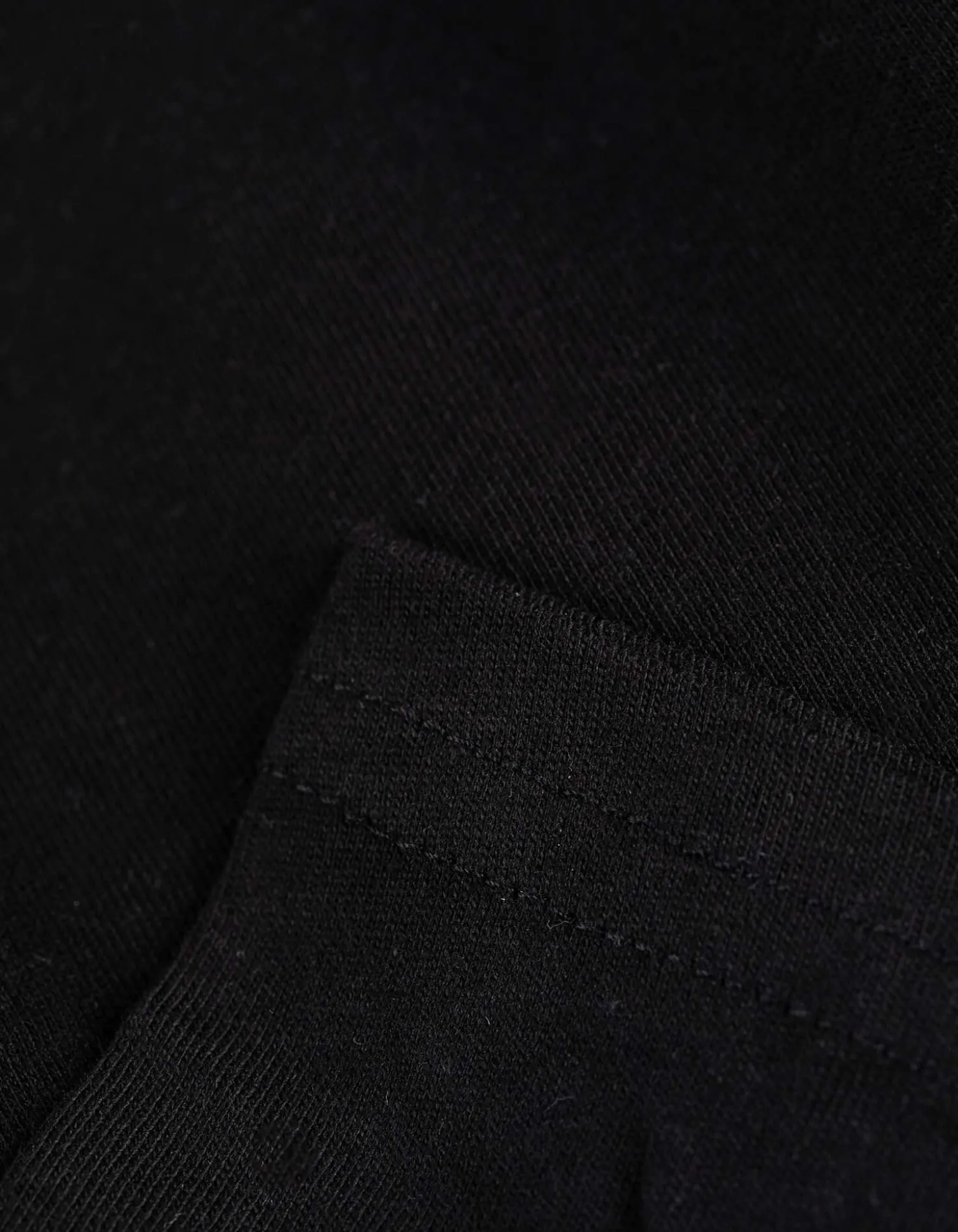 Langarmshirt - Baumwolle - schwarz