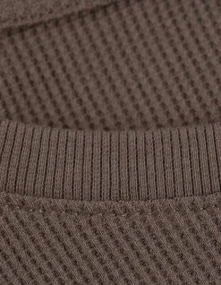 Langarmshirt - Baumwolle - beige