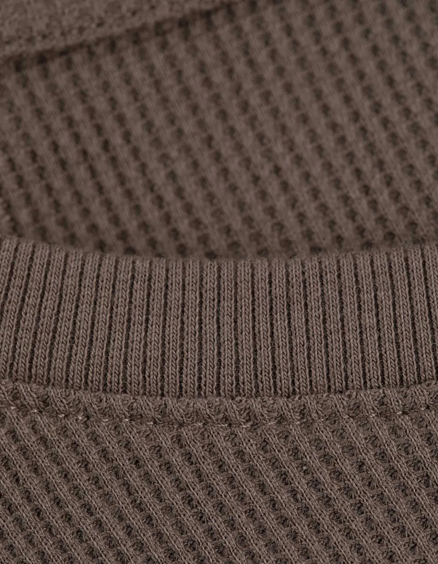 Langarmshirt - Baumwolle - beige
