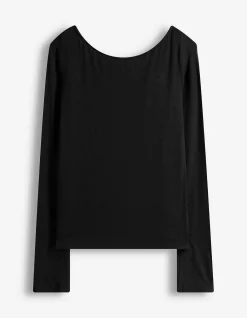 Langarmshirt - Cut-Outs - schwarz