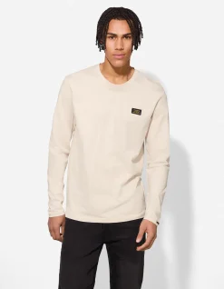 Langarmshirt - einfarbig - weiß