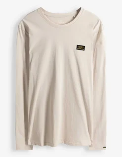 Langarmshirt - einfarbig - weiß