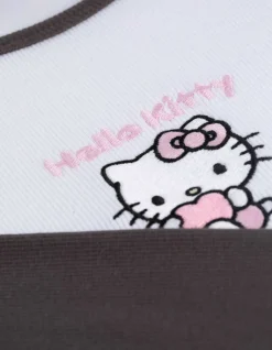 Langarmshirt - Hello Kitty - weiß