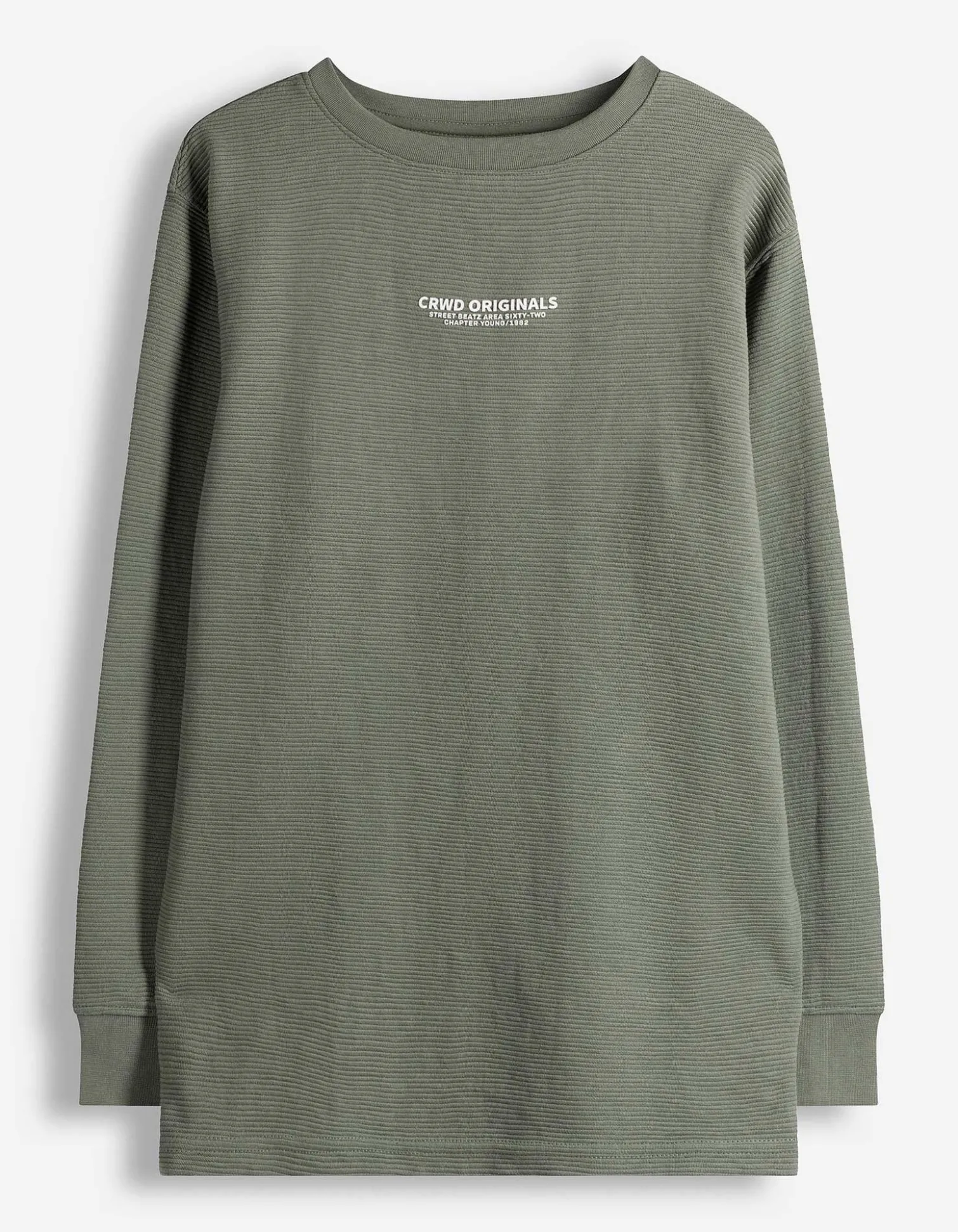Langarmshirt - Oversized Fit - dunkelgrün