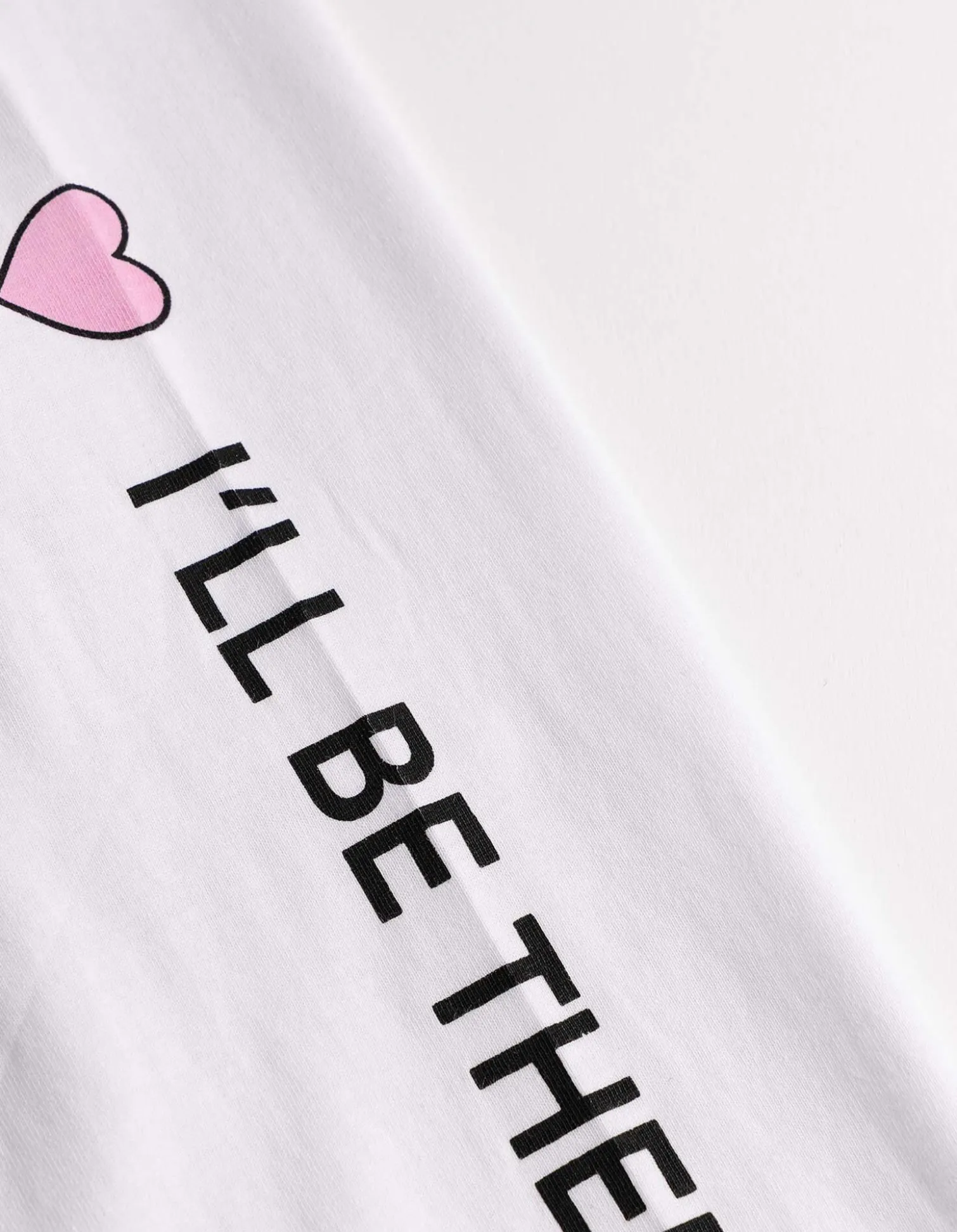 Langarmshirt - Rückenprint - weiß