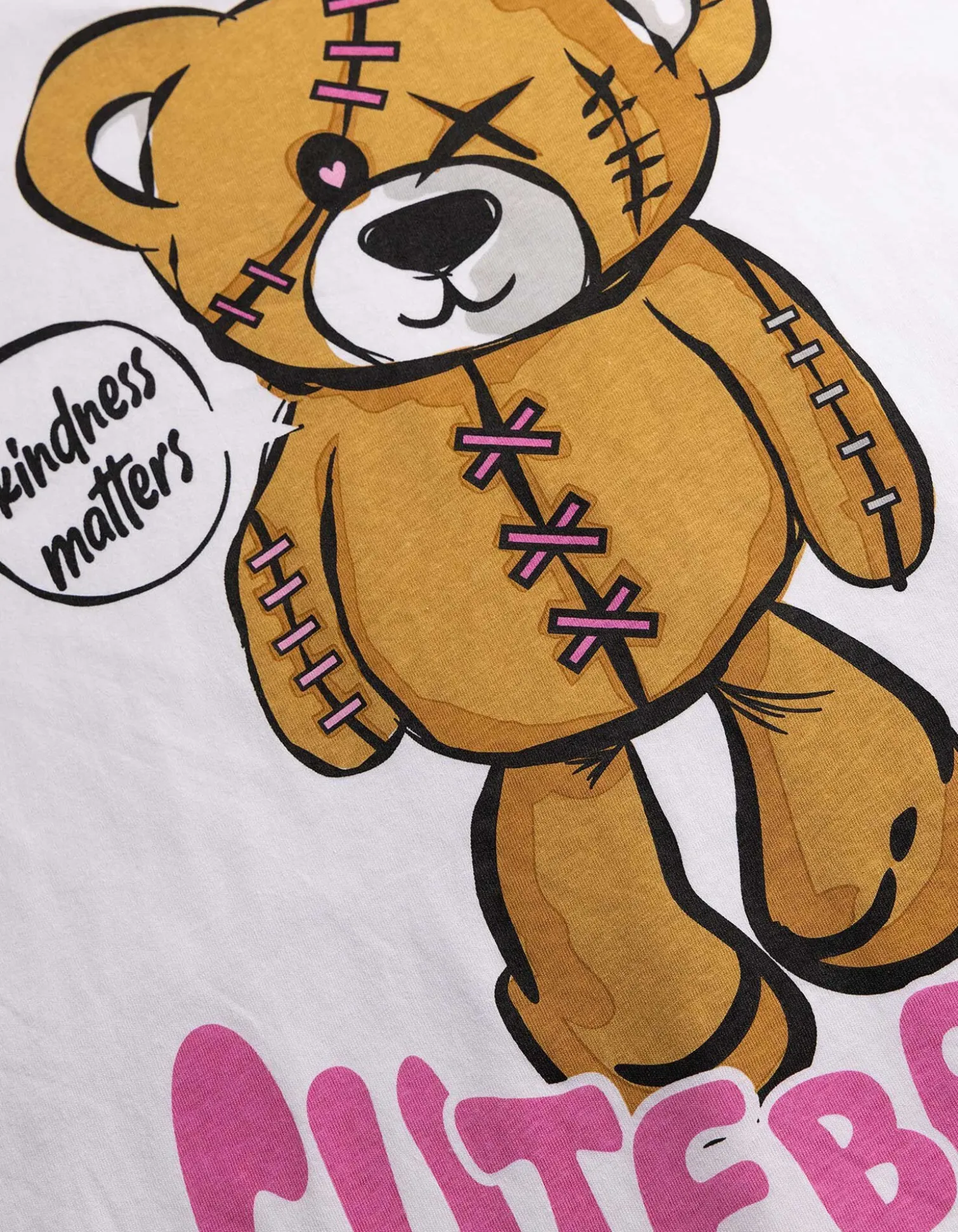Langarmshirt - Rückenprint - weiß