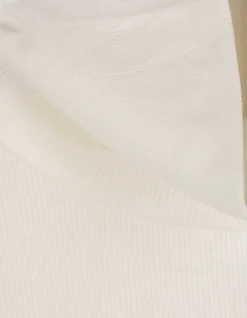 Langarmshirt - Rollkragen - weiß
