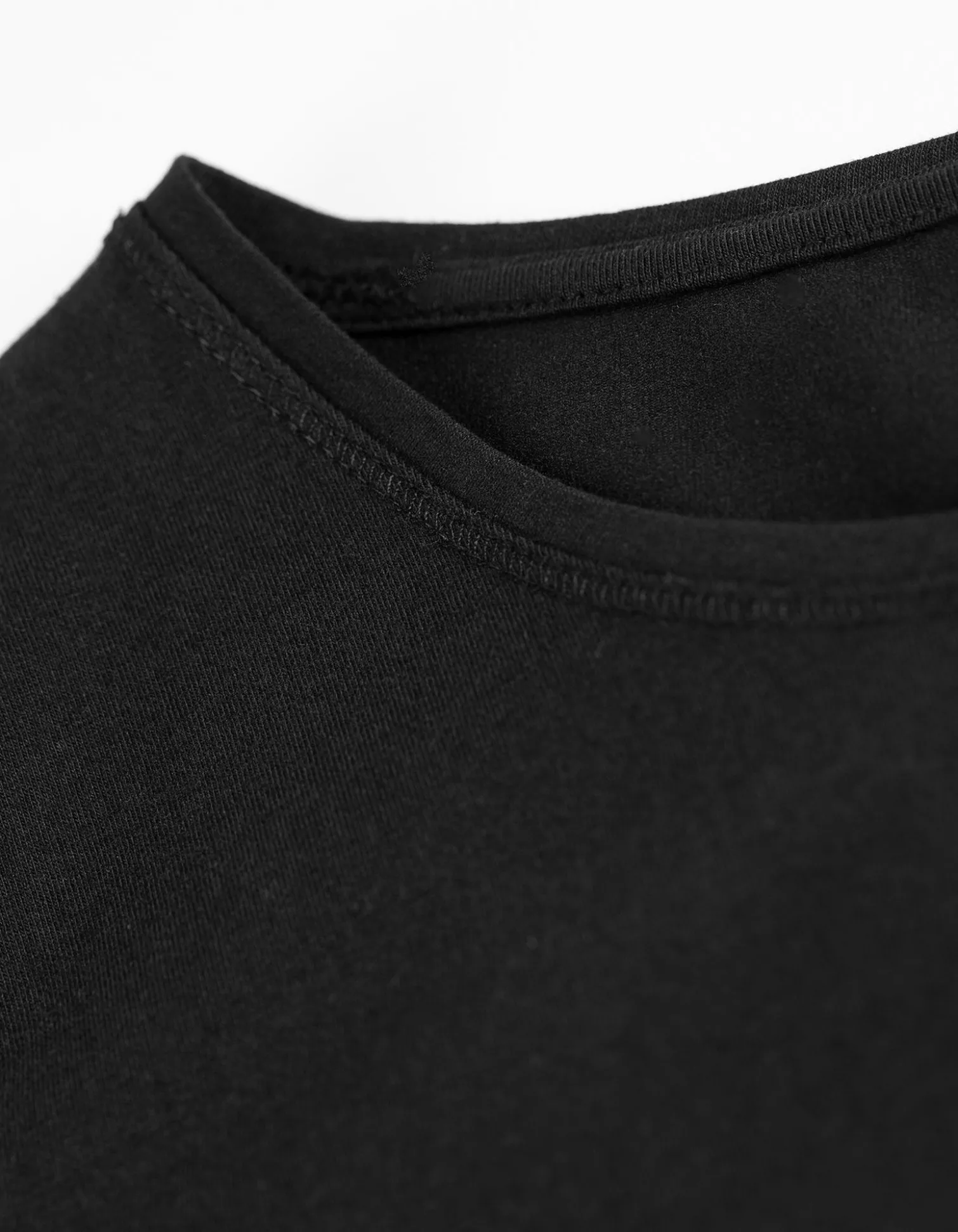 Langarmshirt - Stretchanteil - schwarz