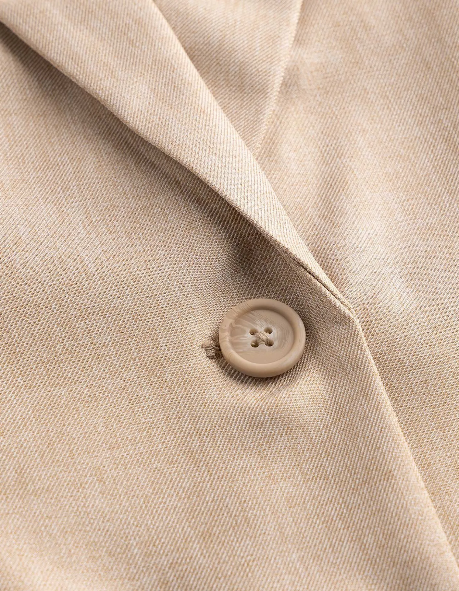 Lange Weste - Bindegürtel - beige