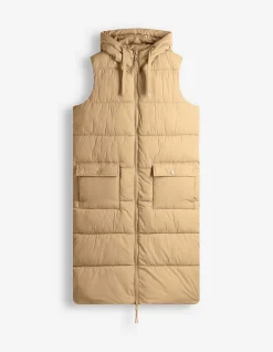Lange Weste - Regular Fit - beige