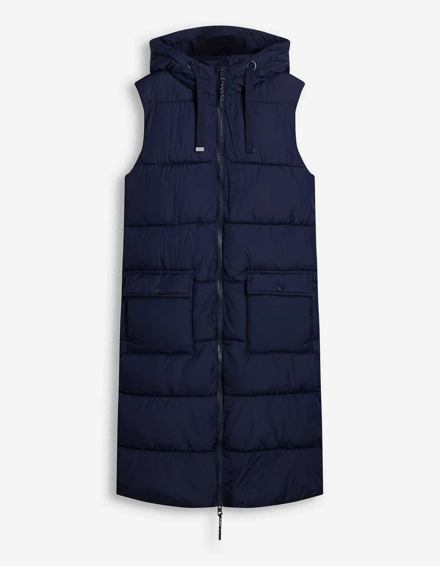 Lange Weste - Regular Fit - dunkelblau