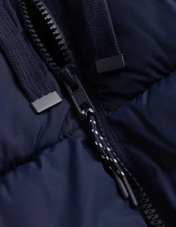 Lange Weste - Regular Fit - dunkelblau